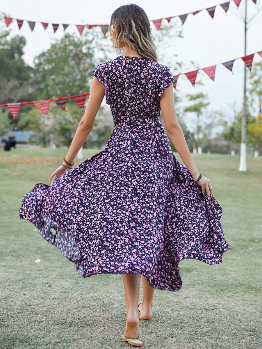 Sleeveless Floral Dress