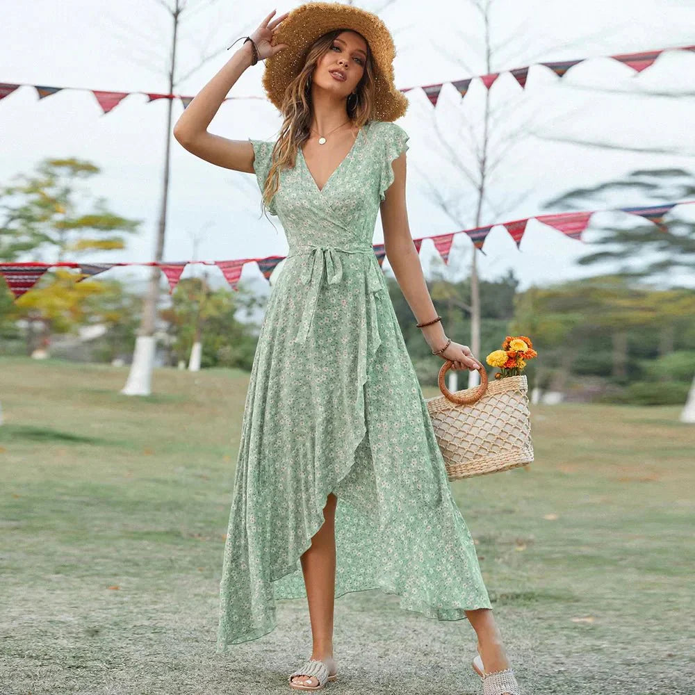 Sleeveless Floral Dress