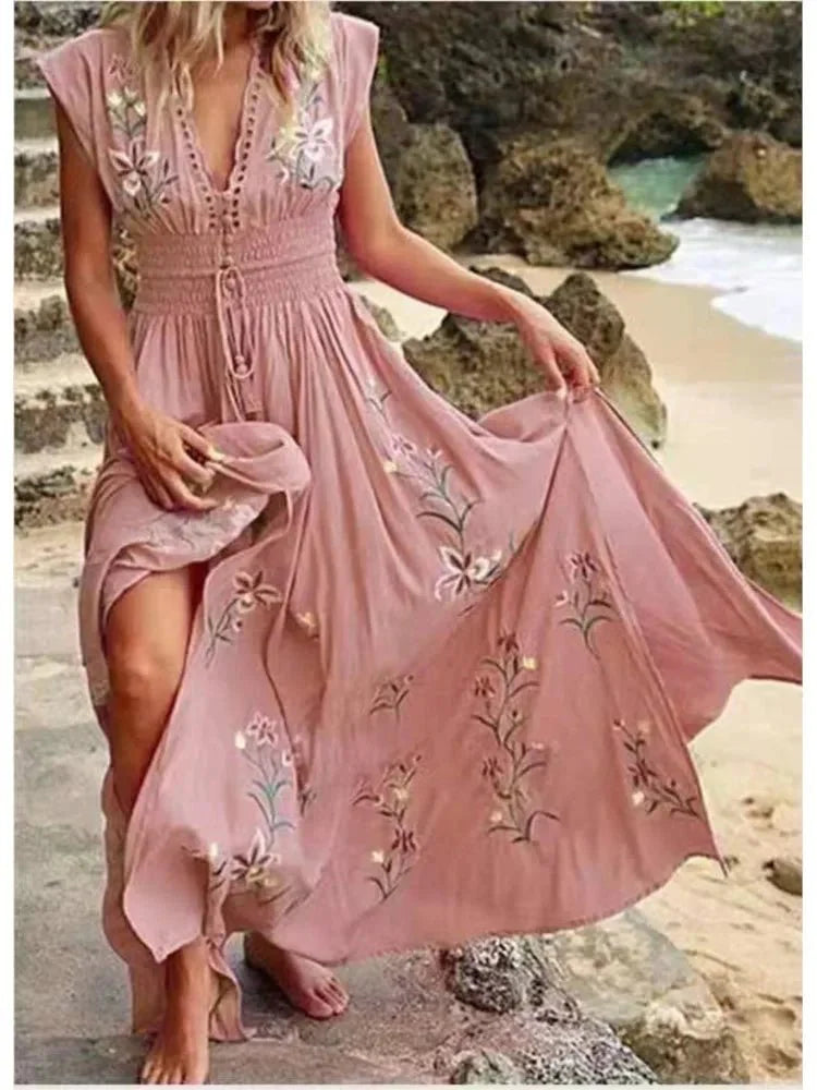 Romy - Sleeveless Floral Dress