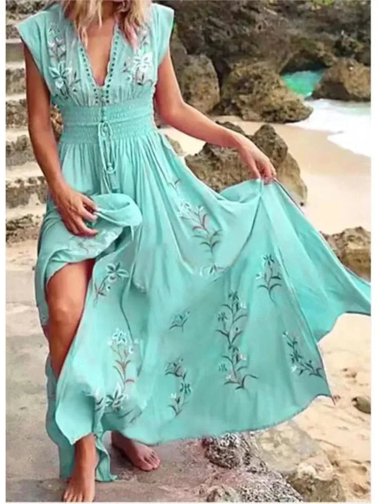 Romy - Sleeveless Floral Dress